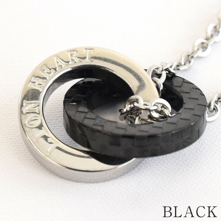 ダブルリングネックレス メンズ ビジネス ペアアク