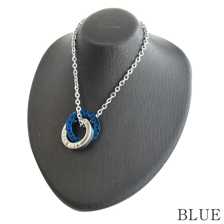 ダブルリングネックレス メンズ ビジネス ペアアク