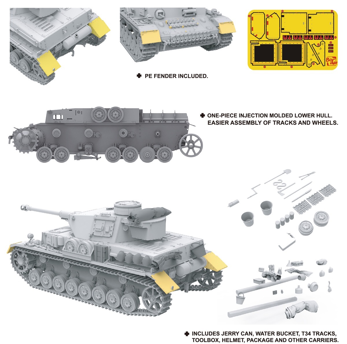 ボーダーモデル 1/35 ドイツIV号戦車 G型 中期型 ハリコフ1943【BT033】 プラモデル HB BT033 ドイツIVゴウ Gガタ チュウキ ハリコフ1943
