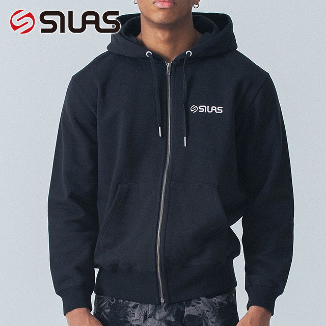 オールドロゴ ベーシック フルジップ スウェットフーディー [110243012011] SWEAT HOODIE メンズ トップス スウェットパーカー シンプル 定番 BLACK
