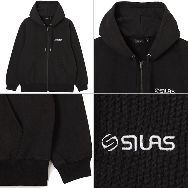 オールドロゴ ベーシック フルジップ スウェットフーディー [110243012011] SWEAT HOODIE メンズ トップス スウェットパーカー シンプル 定番 BLACK