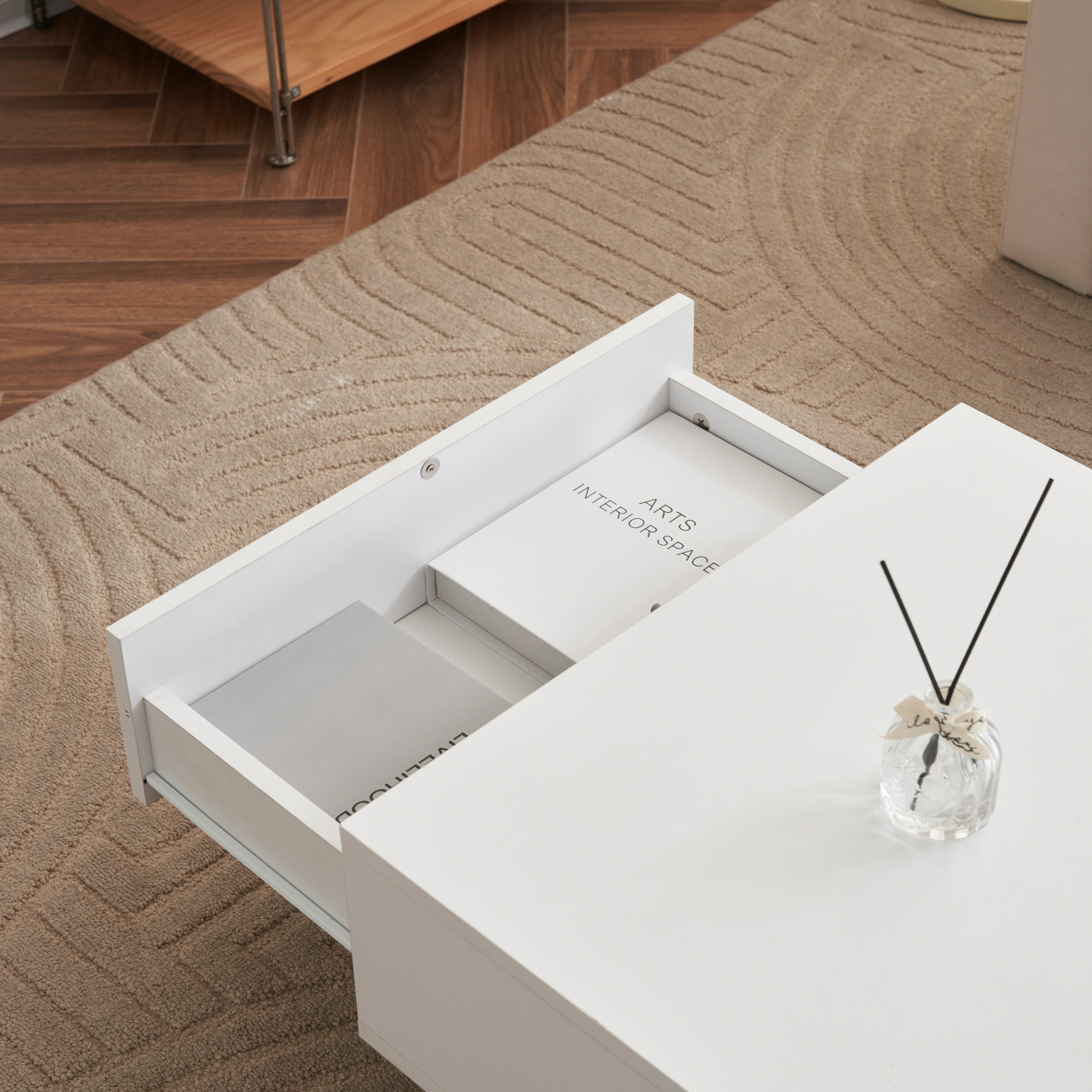 [国内発送]58ローテーブル 収納付き テーブル センターテーブル 収納付きローテーブル 大容量 簡単開閉 パソコンテーブル センターテーブル 木製 組み立て簡単 収納テーブル おしゃれ コーヒーテー