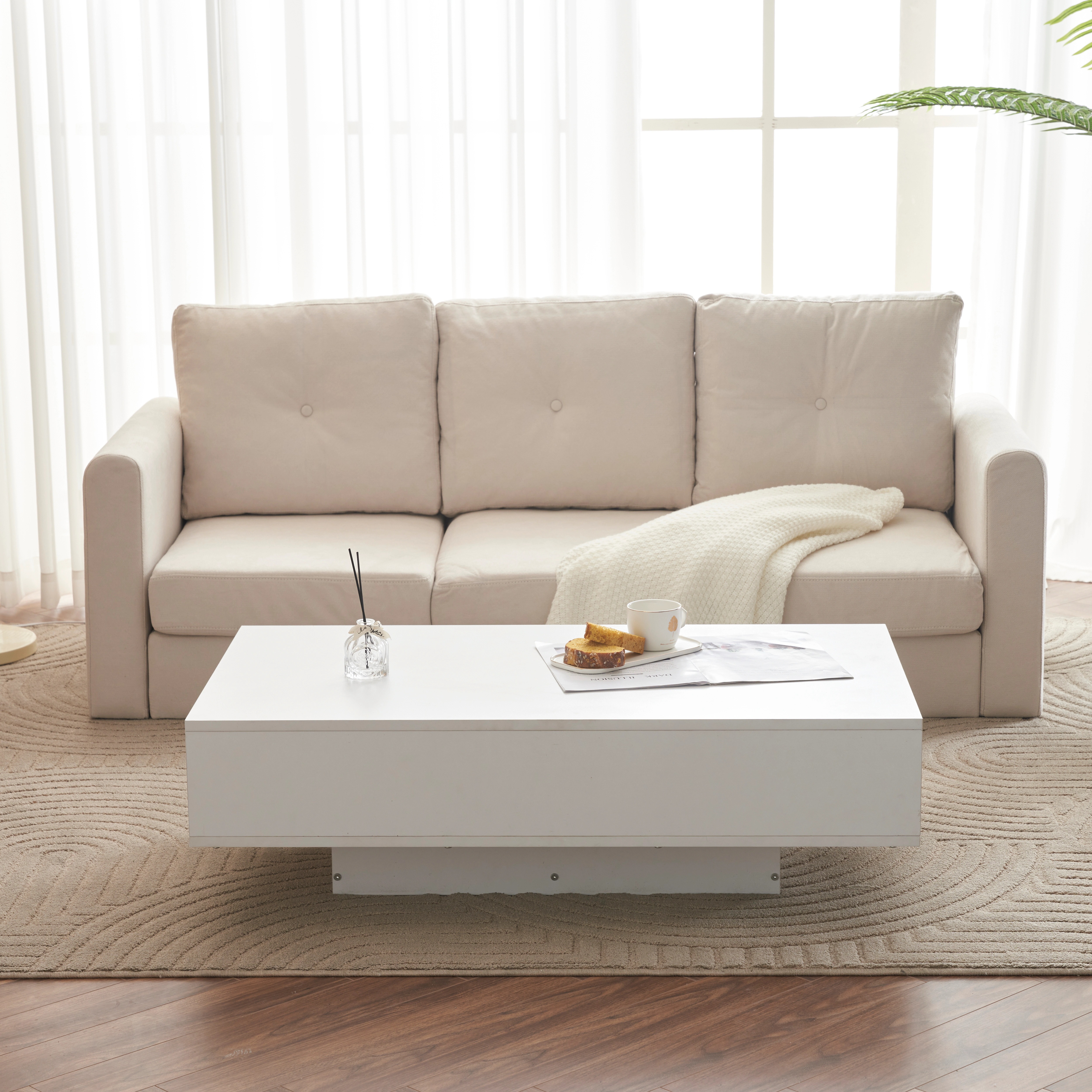 [国内発送]58ローテーブル 収納付き テーブル センターテーブル 収納付きローテーブル 大容量 簡単開閉 パソコンテーブル センターテーブル 木製 組み立て簡単 収納テーブル おしゃれ コーヒーテー