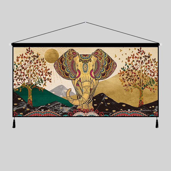 Qoo10] タイ東南アジア風インドタペストリーインテ