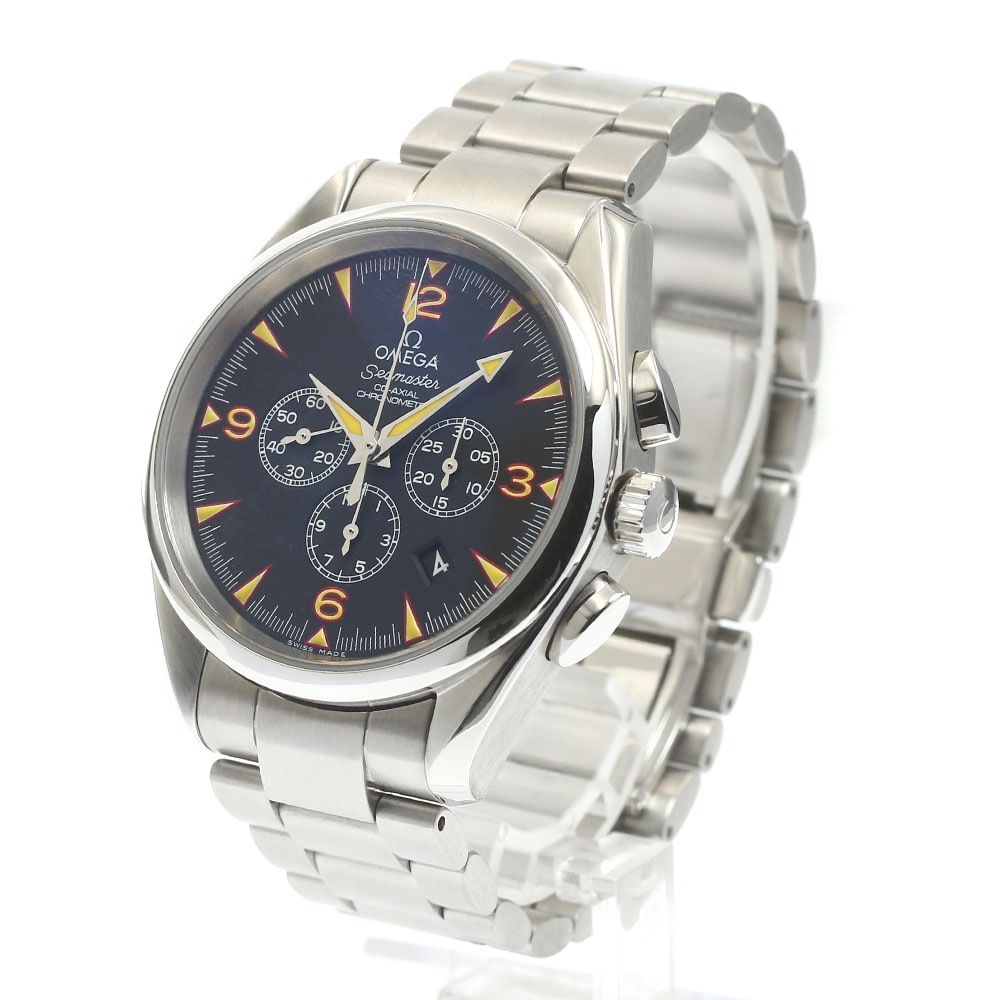 オメガ OMEGA 2512.54 シーマスター アクアテラ クロノグラフ チャイナエクスプロラーズ 限定351本 自動巻き メンズ 良品 保証書付_877856【中古】