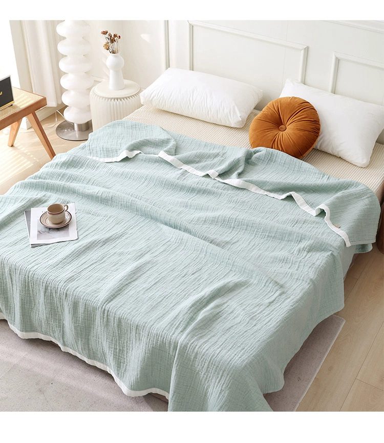 ガーゼケット 4重ガーゼ ブランケット シングル タオルケット ケット 夏布団 通気吸水寝具 夏掛け 肌掛け ひざ掛け お昼寝ケット バスタオル 綿素材 洗える 大判 ソファ 掛布団 掛け布