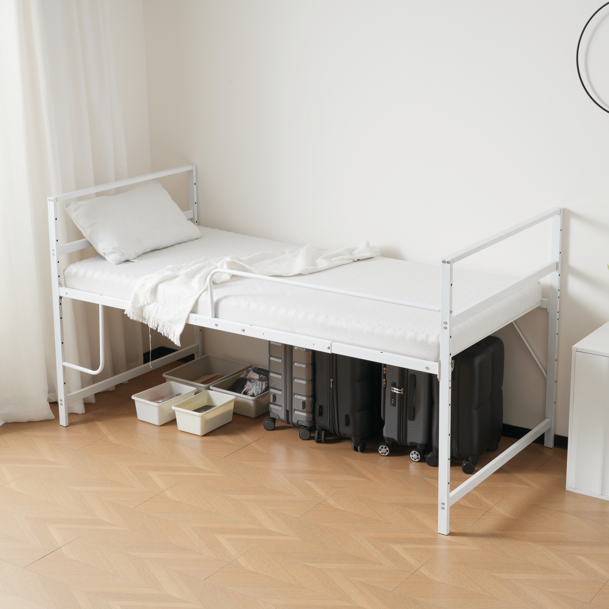 【国内発送】ロフトベッドシングルパイプベッドロータイプ収納大人システムベッドスチール北欧風耐震一人暮らしベッド190 【国内発送】ロフトベッドシングルパイプベッドロータイプ収納大人システムベッドスチール北欧風耐震一人暮らしベッド190