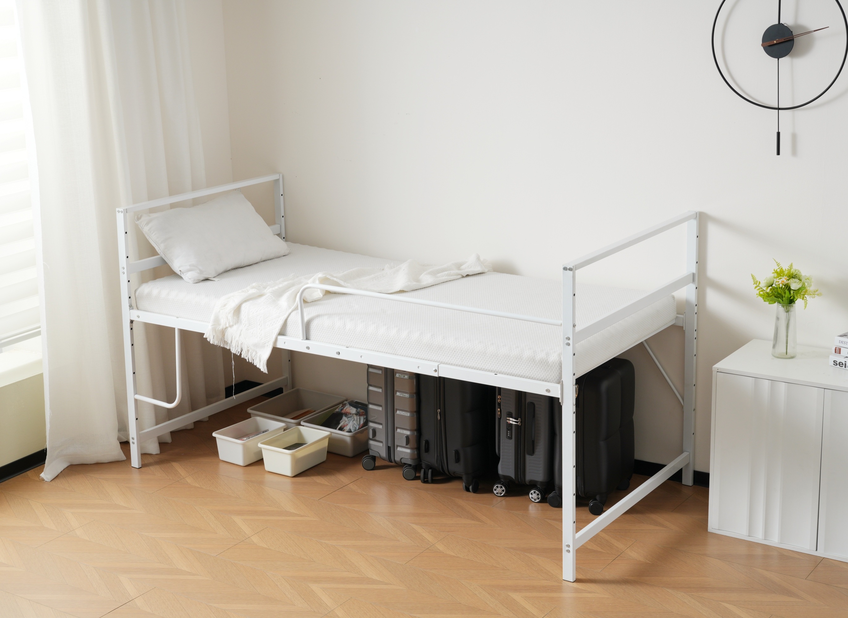 【国内発送】ロフトベッドシングルパイプベッドロータイプ収納大人システムベッドスチール北欧風耐震一人暮らしベッド190 【国内発送】ロフトベッドシングルパイプベッドロータイプ収納大人システムベッドスチール北欧風耐震一人暮らしベッド190