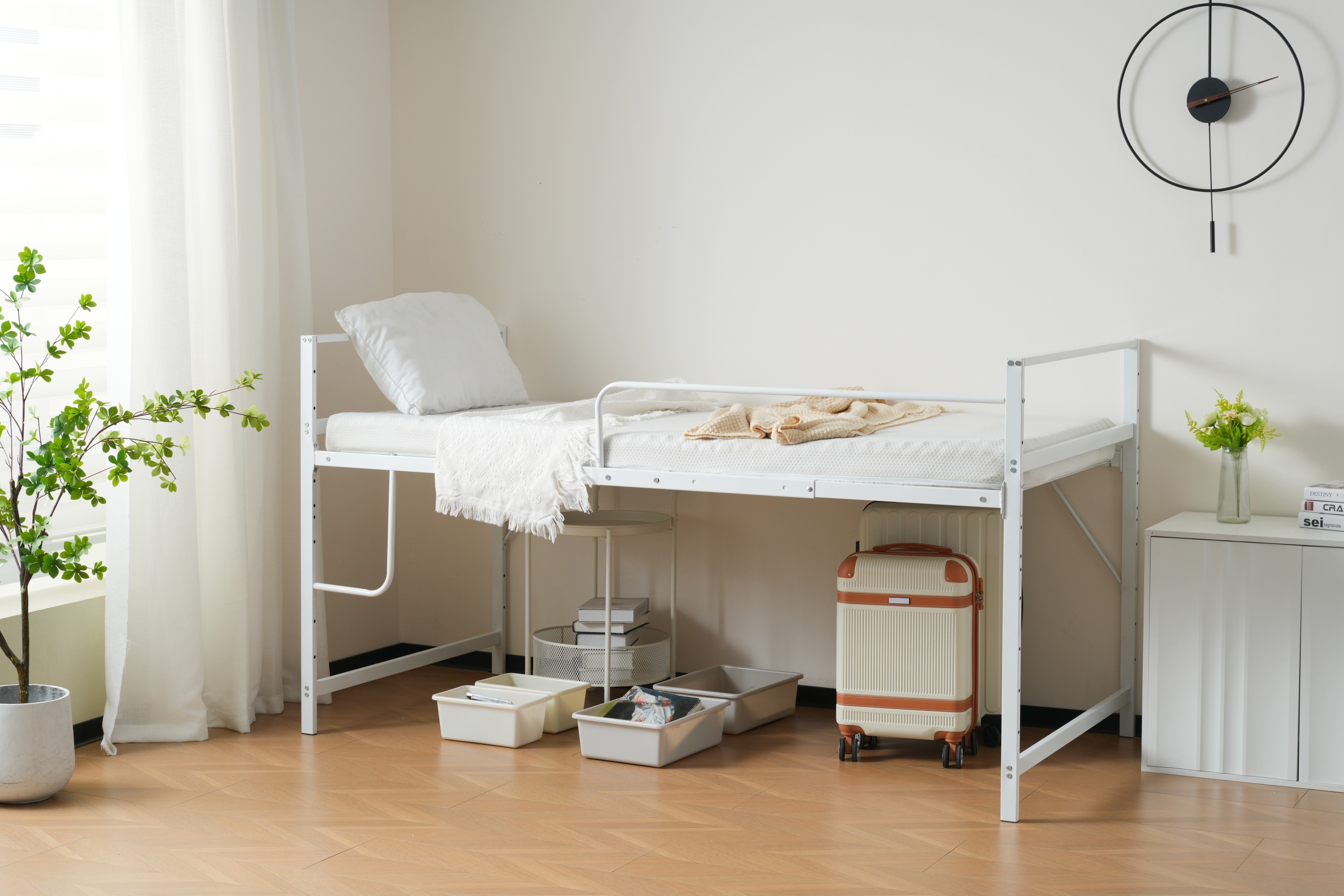 【国内発送】ロフトベッドシングルパイプベッドロータイプ収納大人システムベッドスチール北欧風耐震一人暮らしベッド190 【国内発送】ロフトベッドシングルパイプベッドロータイプ収納大人システムベッドスチール北欧風耐震一人暮らしベッド190