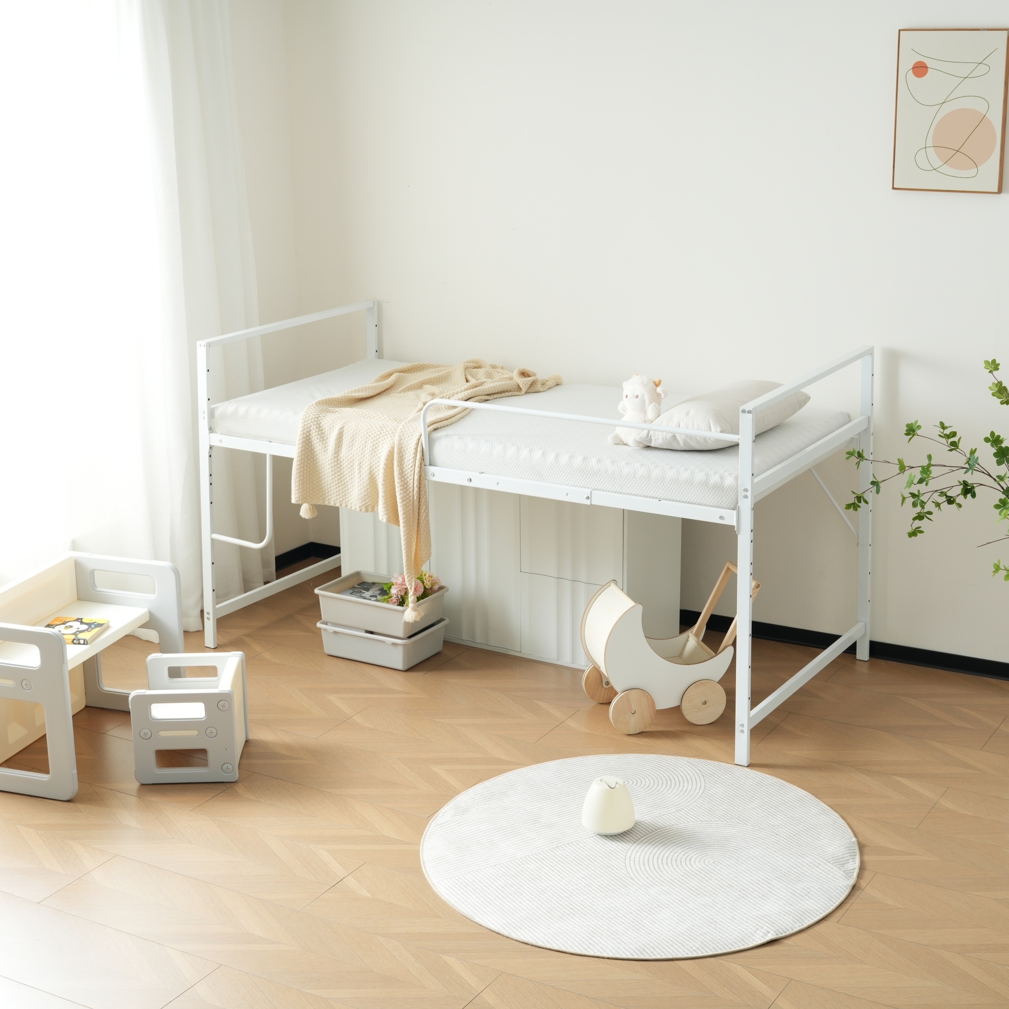 【国内発送】ロフトベッドシングルパイプベッドロータイプ収納大人システムベッドスチール北欧風耐震一人暮らしベッド190 【国内発送】ロフトベッドシングルパイプベッドロータイプ収納大人システムベッドスチール北欧風耐震一人暮らしベッド190