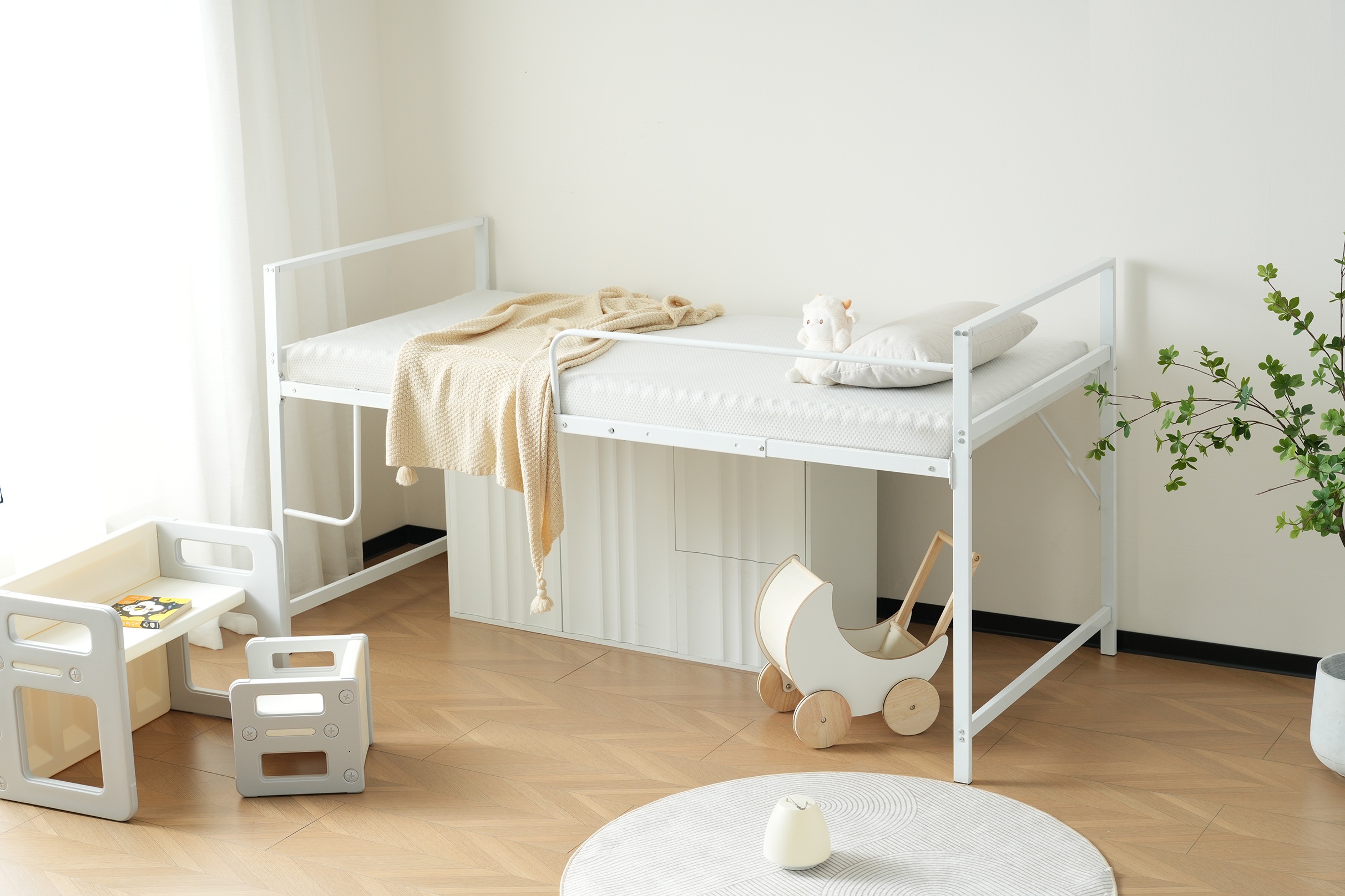 【国内発送】ロフトベッドシングルパイプベッドロータイプ収納大人システムベッドスチール北欧風耐震一人暮らしベッド190 【国内発送】ロフトベッドシングルパイプベッドロータイプ収納大人システムベッドスチール北欧風耐震一人暮らしベッド190