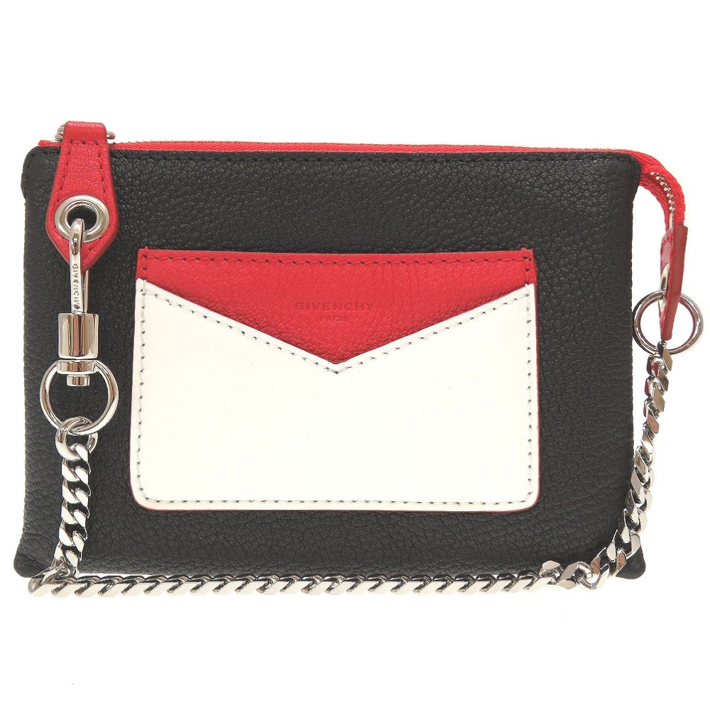 新品同様 チェーン ショルダー バッグ BC06863507 ポーチ レザー/レザー ブラック 0120【中古】 ユニセックス 新品同様 チェーン ショルダー バッグ BC06863507 ポーチ レザー/レザー ブラック 0120【中古】 ユニセックス