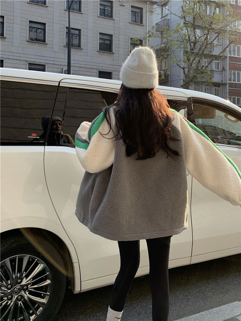 ボアコート ウールコート ジャケット コート アウター 冬 レディース スタンドカラー 韓国 ラムウールコート a3584 ボアコート ウールコート ジャケット コート アウター 冬 レディース スタンドカラー 韓国 ラムウールコート a3584