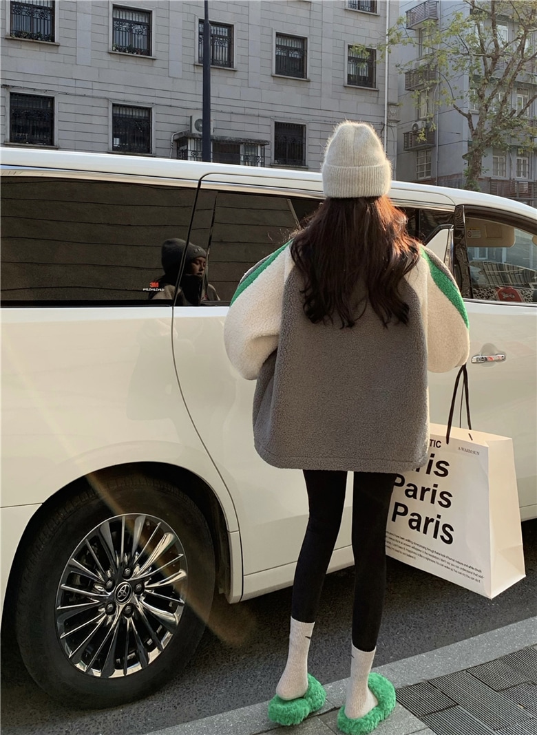 ボアコート ウールコート ジャケット コート アウター 冬 レディース スタンドカラー 韓国 ラムウールコート a3584 ボアコート ウールコート ジャケット コート アウター 冬 レディース スタンドカラー 韓国 ラムウールコート a3584