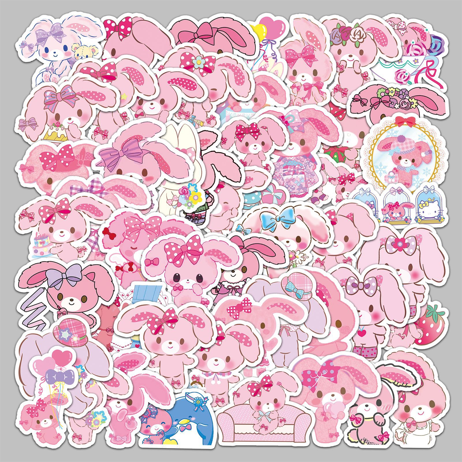 【あなたの好きな漫画】50 バニー漫画ステッカーサンリオピンクバニーかわいい動物防水装飾餅ステッカー 【あなたの好きな漫画】50 バニー漫画ステッカーサンリオピンクバニーかわいい動物防水装飾餅ステッカー