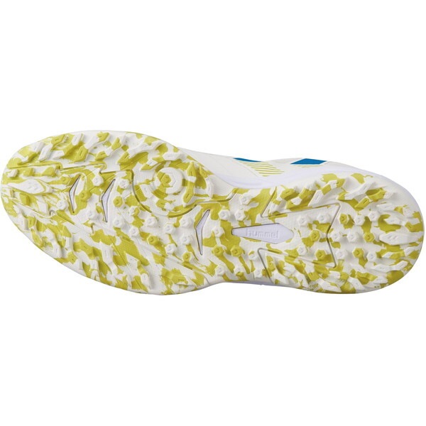 ヒュンメル ハンドボール HAS6019 1032 グランドフライ5 ホワイト×ライムイエロー 23.5cm ハンドボールシューズ