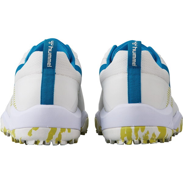 ヒュンメル ハンドボール HAS6019 1032 グランドフライ5 ホワイト×ライムイエロー 23.5cm ハンドボールシューズ
