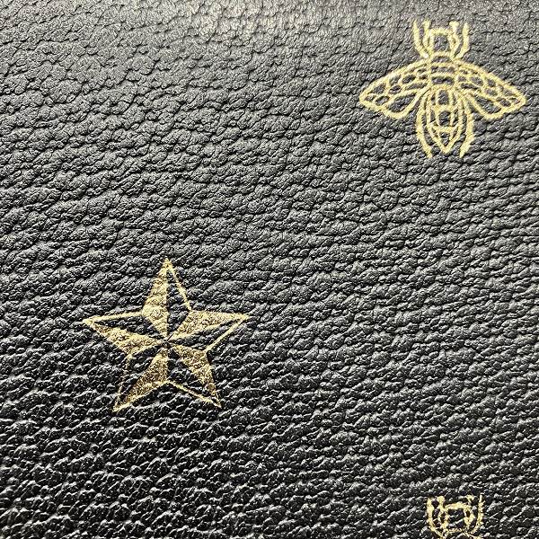 グッチ アニマリエ ビー&スター 495062 ラウンドジップ 長財布 レディース【中古】 グッチ アニマリエ ビー&スター 495062 ラウンドジップ 長財布 レディース【中古】