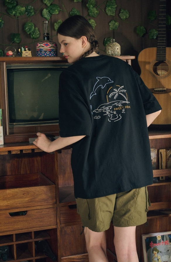 【CPGN STUDIO】23SS★ SWEET DREAM Embroidered Short Sleeve T CPGN STUDIO】 SWEET DREAM Embroidered Short Sleeve Tee T