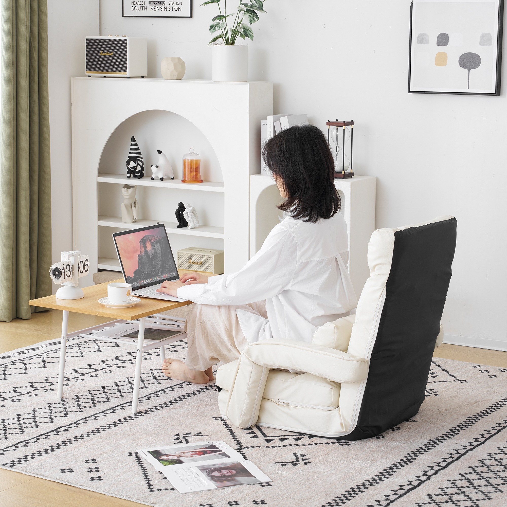 新作登場】センターテーブル 昇降テーブル 収納付き 幅60CM【ナチュラル】