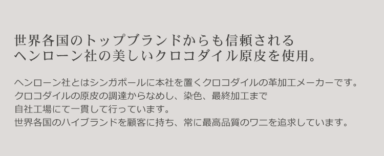 クロコダイルレザーハンドバッグ横型 クロコダイルレザーハンドバッグ横型