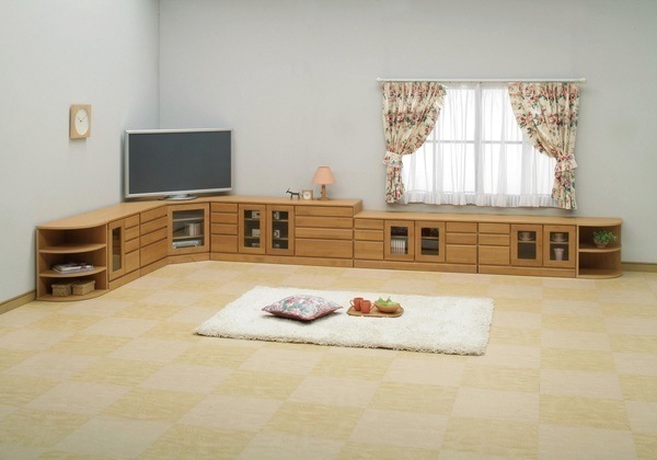 ds-1753259 幅120cm3... : 家具・インテリア : 4段ローボード/テレビ台 即納在庫