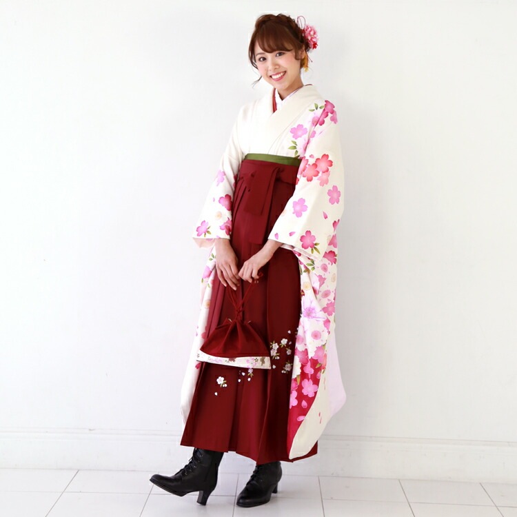 レンタル卒業式 袴 レンタル 女 袴セット 女 卒業式袴セット 正絹 振袖 着物&袴 フルセットレンタル 安い 白地にピンクぼかし 桜 雪輪 花ハカマ はかま rental レンタル卒業式 袴 レンタル 女 袴セット 女 卒業式袴セット 正絹 振袖 着物&袴 フルセットレンタル 安い 白地にピンクぼかし 桜 雪輪 花ハカマ はかま rental