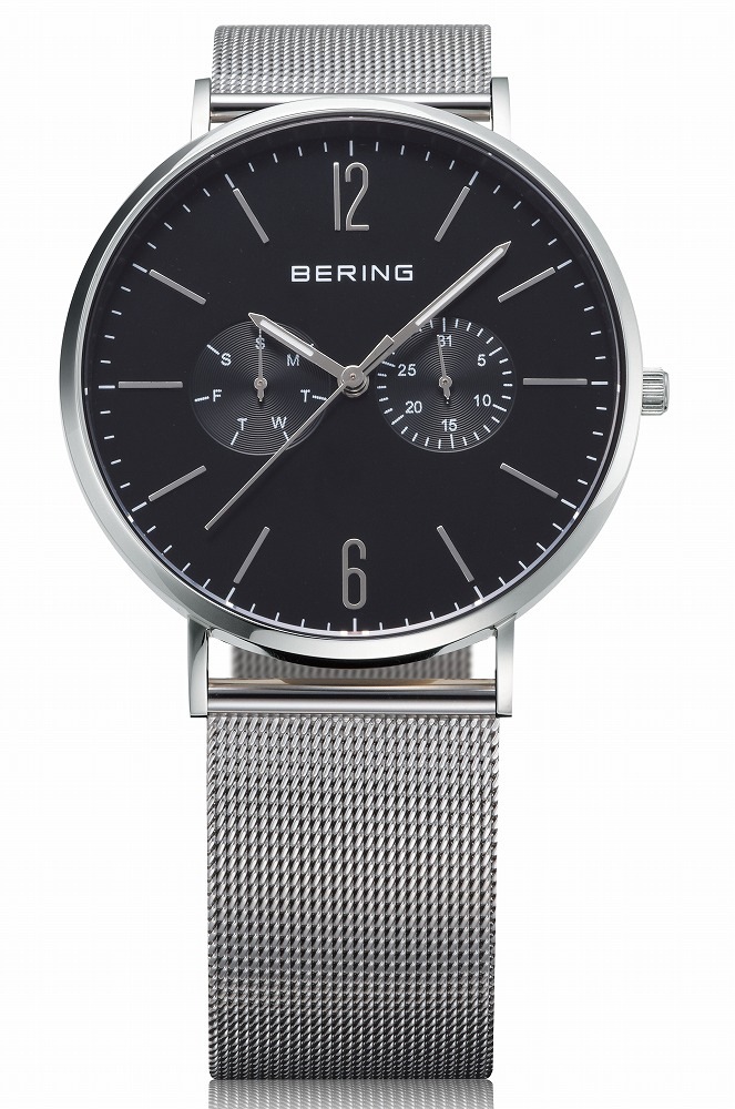 BERING 【国内正規品】Unisex Classic Calf Leather&Mesh Changes(ベルト2本セット) クオーツ ユニセックスタイプ 14240-402 BERING 【国内正規品】Unisex Classic Calf Leather&Mesh Changes(ベルト2本セット) クオーツ ユニセックスタイプ 14240-402