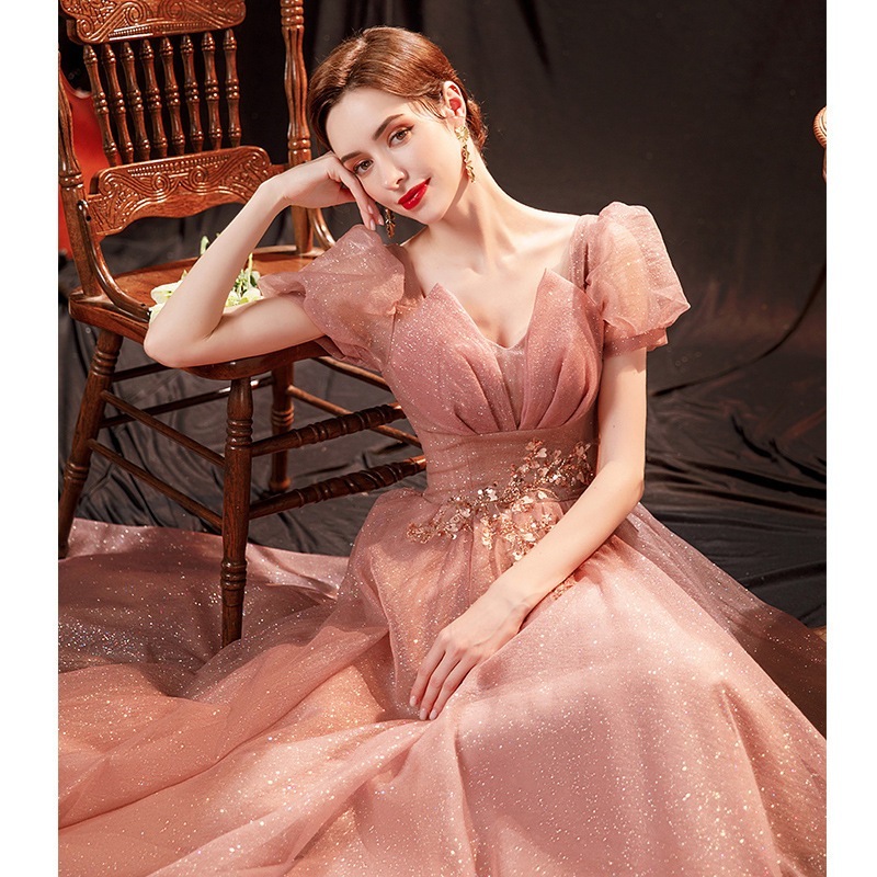 コーラスドレス2025気質花嫁ウェディング服バンケットホストパフォーマンスドレス コーラスドレス2025気質花嫁ウェディング服バンケットホストパフォーマンスドレス