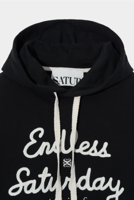 SATUR★Endless Saturday Hoodie★エンドレスサタデーフーディー SATUR】 ENDLESS SATURDAY HOODIE : MELANGE GRAY フード付き
