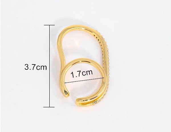 Qoo10] 「2WAY」イヤリング&指輪 リング 片