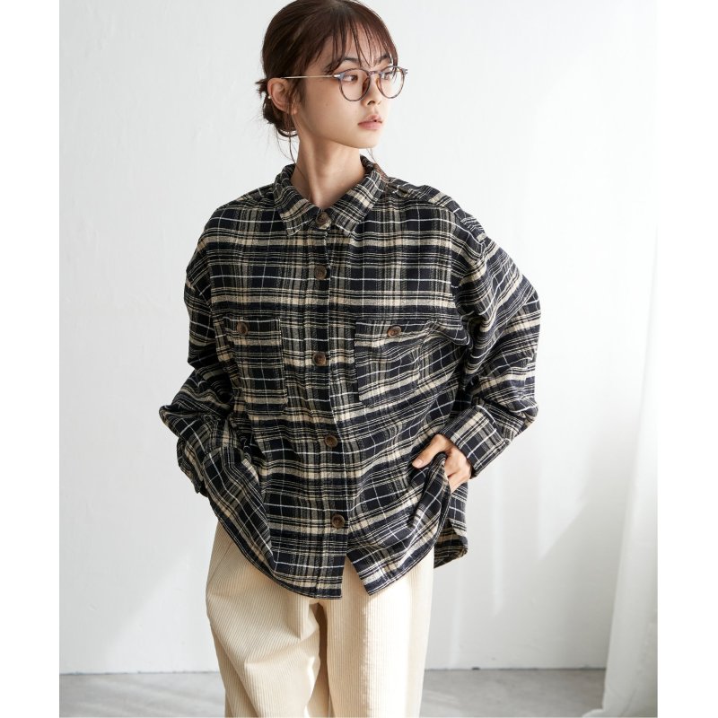 モールチェックCPOシャツ シャツ・ブラウス