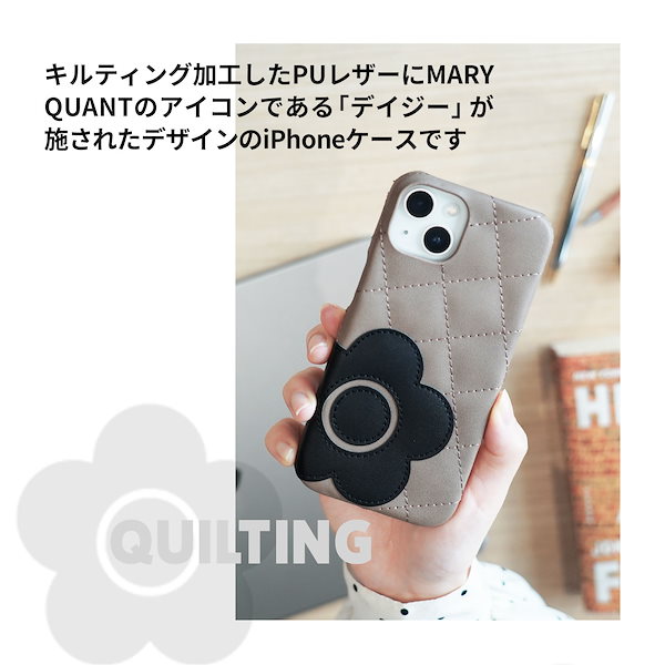 MARY QUANT    PU QUILT LEATHER BACK CASE