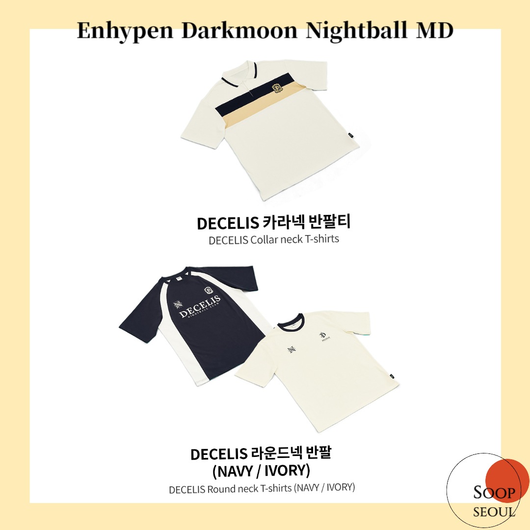 ENHYPEN DARKMOON Night ball MD / DECELIS t-shirt roundneck 正式