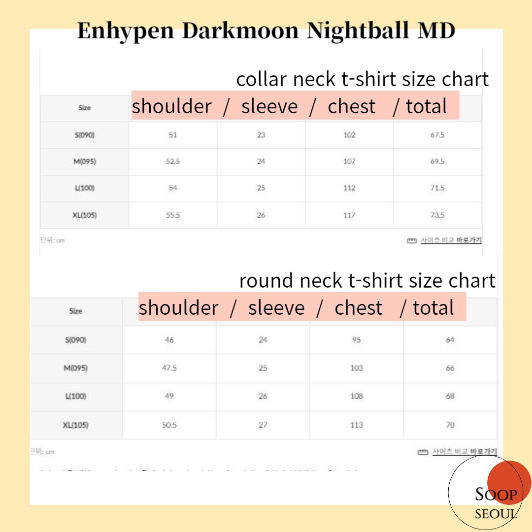 ENHYPEN DARKMOON Night ball MD / DECELIS t-shirt roundneck 正式