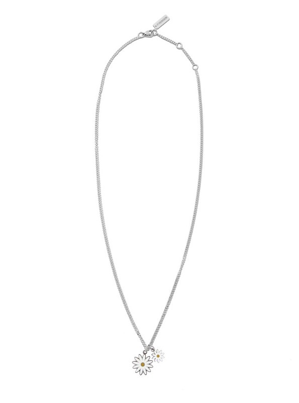 【SEVENTEEN ジョンハン着用】デイジーネックレス 49cm(+4cm) サージカルステンレス シルバーカラー