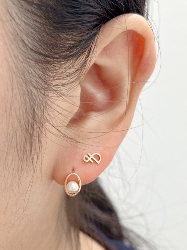 シルバーパールピアス SC1561