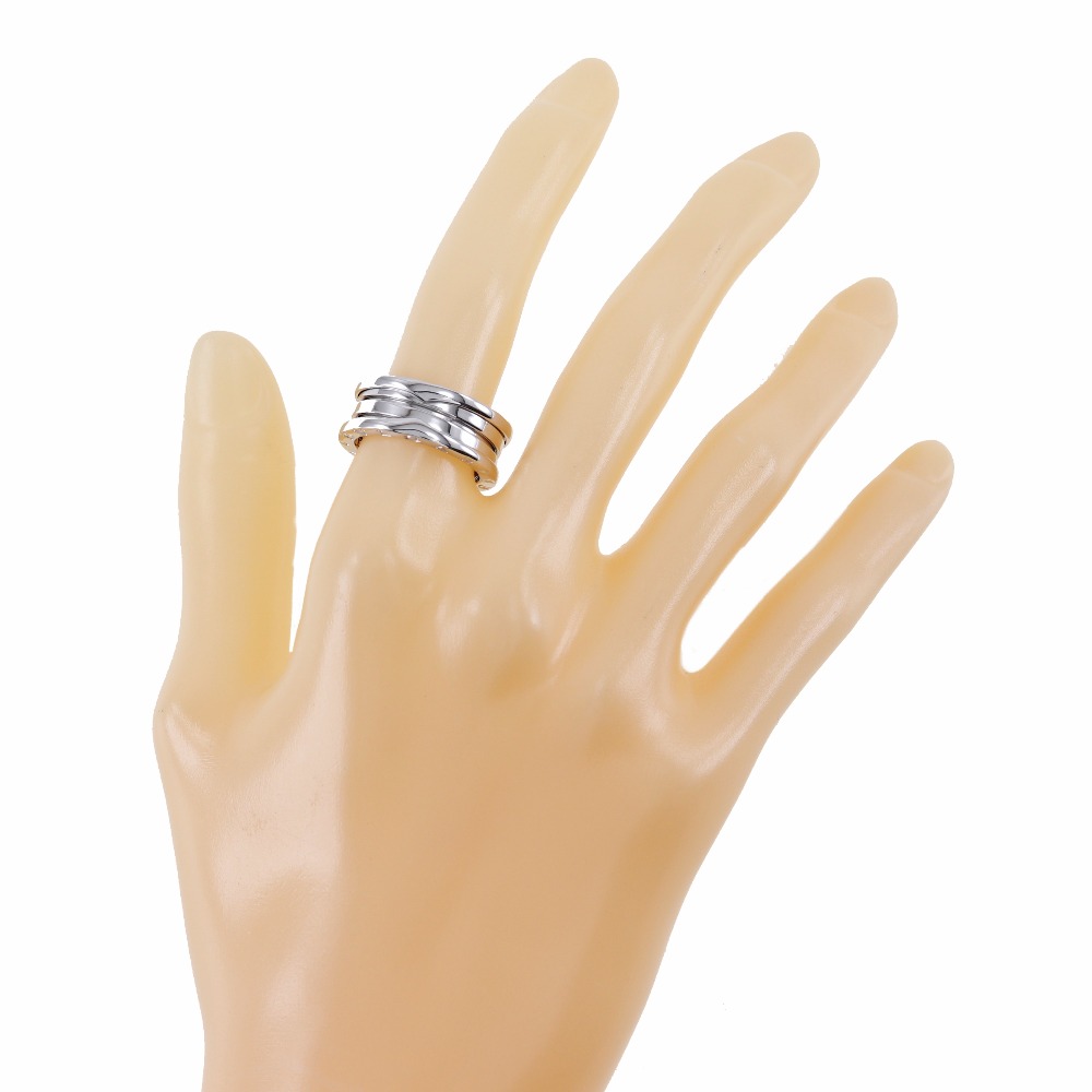 B-zero1 ビーゼロワン 2バンド リング・指輪 K18ホワイトゴールド 16号 約9.5g ユニセックス 中古品 Aランク