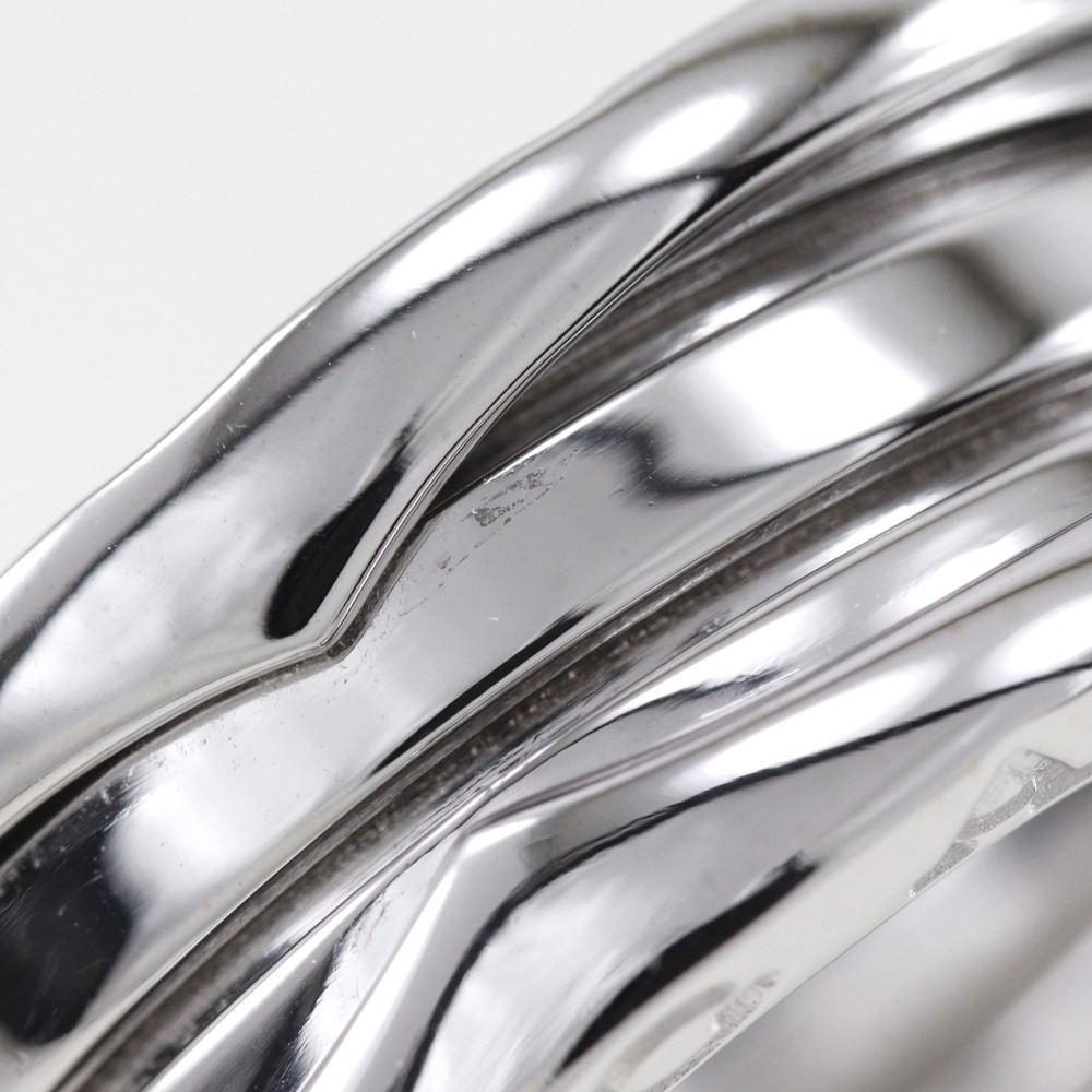 B-zero1 ビーゼロワン 2バンド リング・指輪 K18ホワイトゴールド 16号 約9.5g ユニセックス 中古品 Aランク