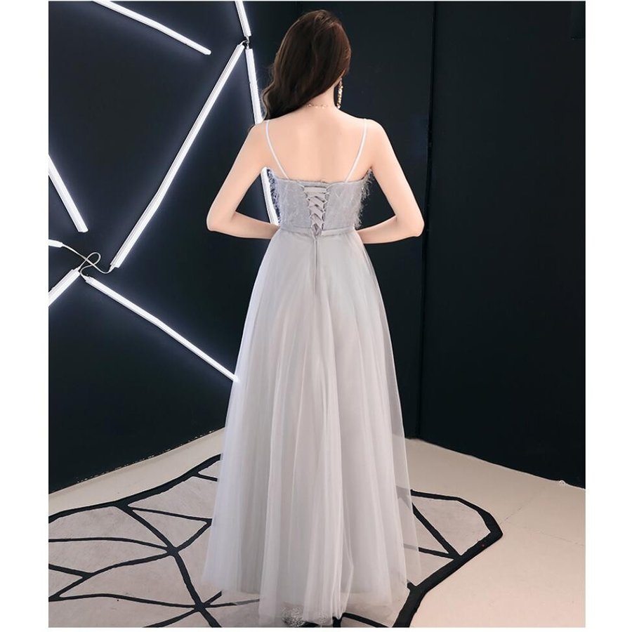 ブライズメイド ドレス ロングドレス 袖あり エレガント 花嫁の介添えドレス カラードレス aライン