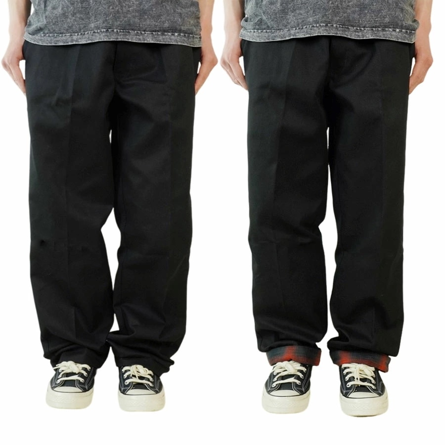DICKIES x SPITFIRE ディッキーズ x スピットファイアメンズ パンツ スピットファイヤーPANT WITH FLANNEL CUFF フランネルカフパンツB