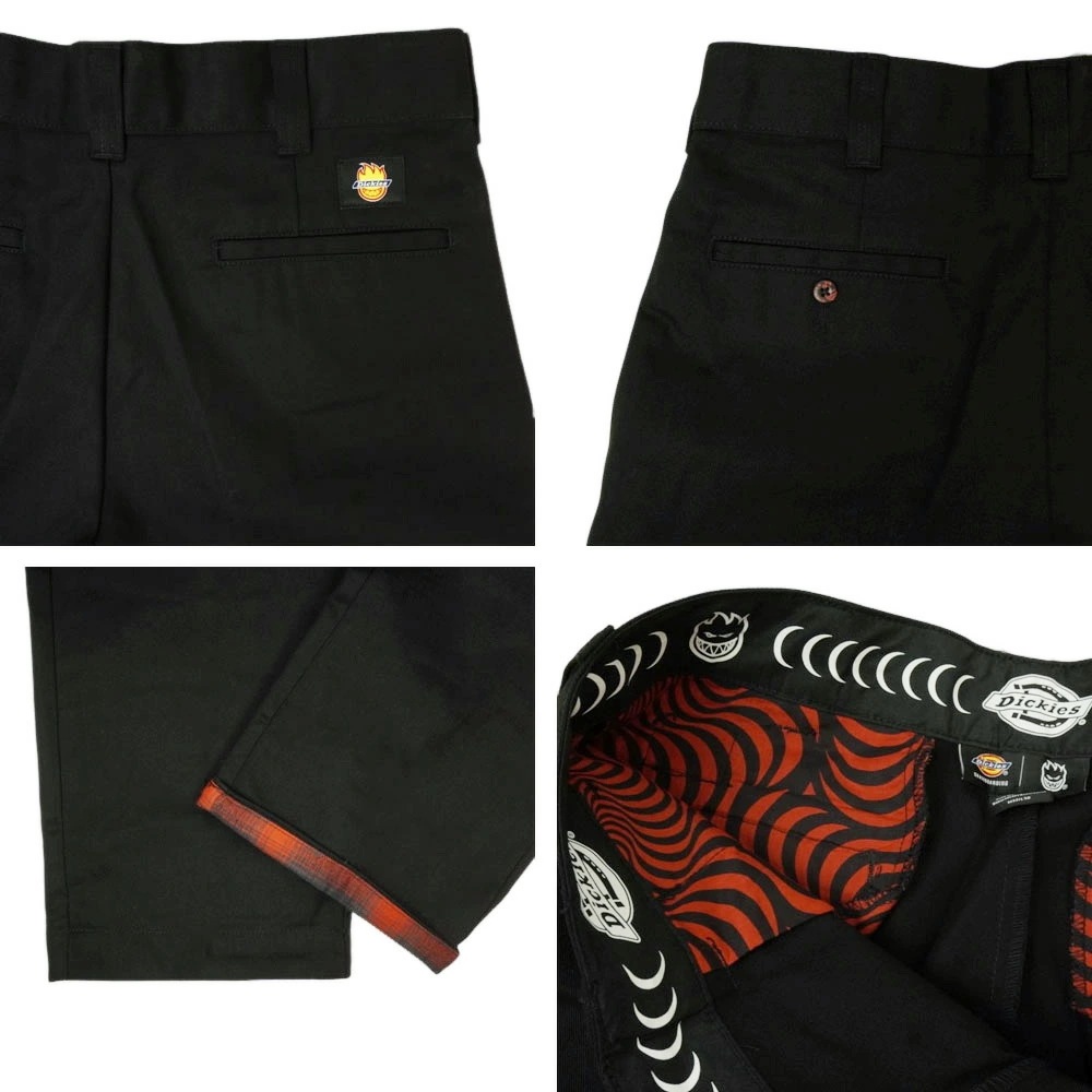 DICKIES x SPITFIRE ディッキーズ x スピットファイアメンズ パンツ スピットファイヤーPANT WITH FLANNEL CUFF フランネルカフパンツB