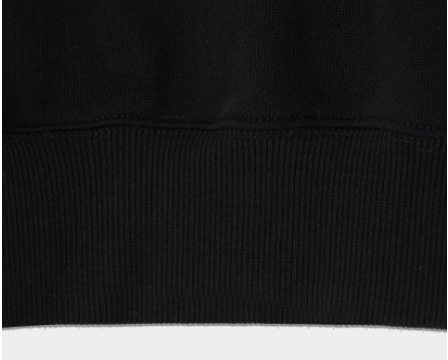 【SATUR】 CLASSY HEAVY COTTON CROP SWEATSHIRT : CLASSIC BLACK 【SATUR】 CLASSY HEAVY COTTON CROP SWEATSHIRT : CLASSIC BLACK