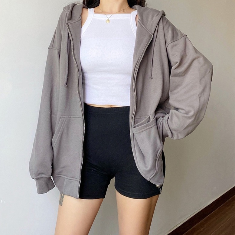 トップス レディース パーカー 長袖 ジップアップ フード付き スウェット トレーナー ドロップショルダー ポケット付き フーディ ホワイト ブラック ライトグレー ダークグレー 大人可愛い きれいめ トップス レディース パーカー 長袖 ジップアップ フード付き スウェット トレーナー ドロップショルダー ポケット付き フーディ ホワイト ブラック ライトグレー ダークグレー 大人可愛い きれいめ