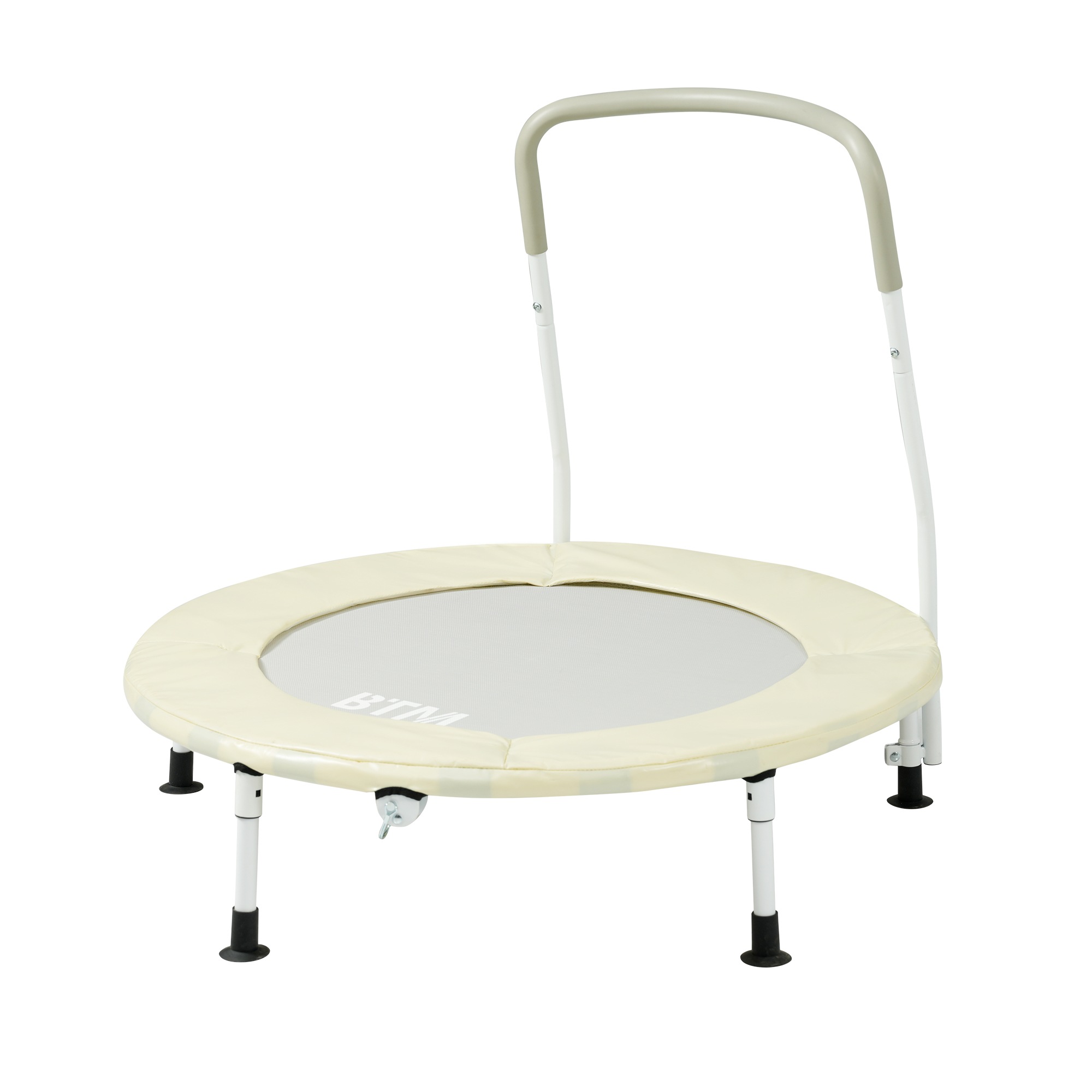 【2枚購入で100円OFF】【ベージュ】補助手すり付き トランポリン ダイエット器具 健康器具 折りたたみ おもちゃ エクササイズ フィットネス 室内運動 あそび 家庭用 子供用 有酸素運動 【2枚購入で100円OFF】【ベージュ】補助手すり付き トランポリン ダイエット器具 健康器具 折りたたみ おもちゃ エクササイズ フィットネス 室内運動 あそび 家庭用 子供用 有酸素運動