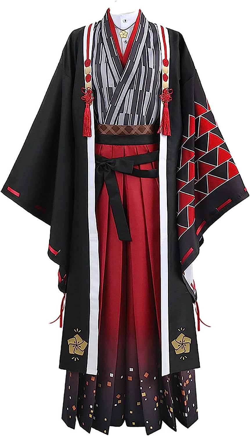 新作入荷コスチュームげんづきとうじろう 弦月藤士郎 和服 コスプレ 衣装 仮装 バーチャル YouTuber vtuber ハロウィン クリスマス 文化祭 イベント 祭り プレゼント 贈り物 ウィッグ