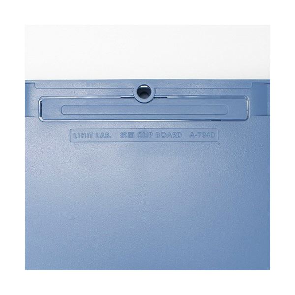 (まとめ) リヒトラブ 抗菌クリップボード A4タテ ブルー A-7940-8 1枚 (×20セット)