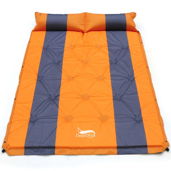 デザート u0026 キツネ 2 人の空気マットレス自己膨張テント睡眠マット添付エアー枕インフレータブルキャ