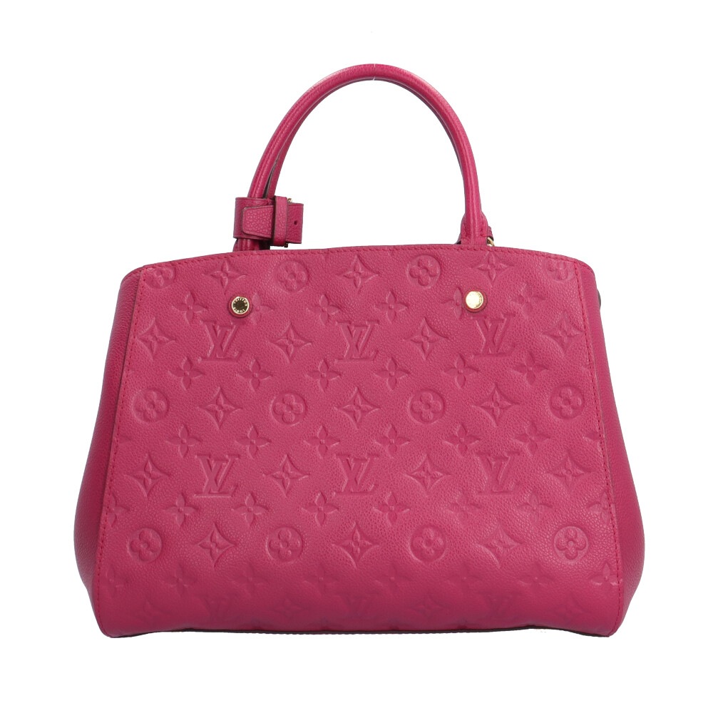 ルイヴィトン モンテーニュMM モノグラムアンプラント ショルダーバッグ モノグラムアンプラント M41196 ピンク LOUIS VUITTON 中古 ルイヴィトン モンテーニュMM モノグラムアンプラント ショルダーバッグ モノグラムアンプラント M41196 ピンク LOUIS VUITTON 中古
