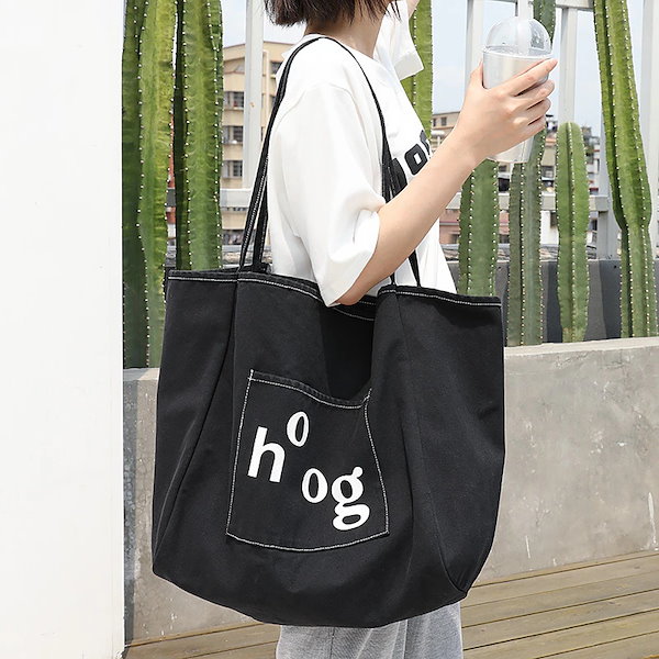 Qoo10] キャンバス トートバッグレディース a4